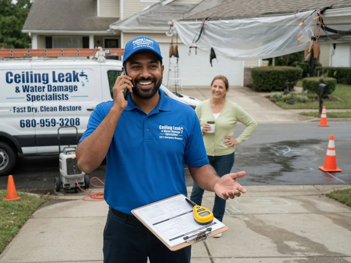 Ceiling Leak Cleanup Western Grove, AR FAQs